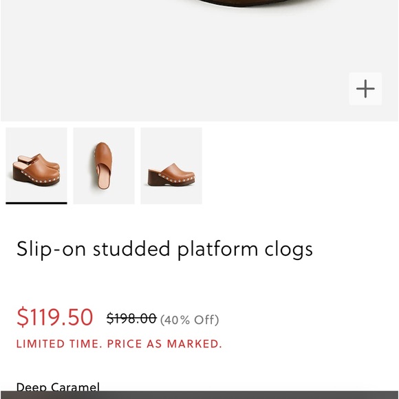 Slip-on Beaded Platform Clogs -J.Crew - Picture 2 of 5